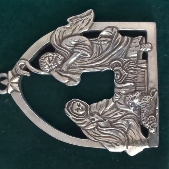 Vintage Seagull Pewter Ornament Nativity Scene 1991 Canada - Picture 5 of 6